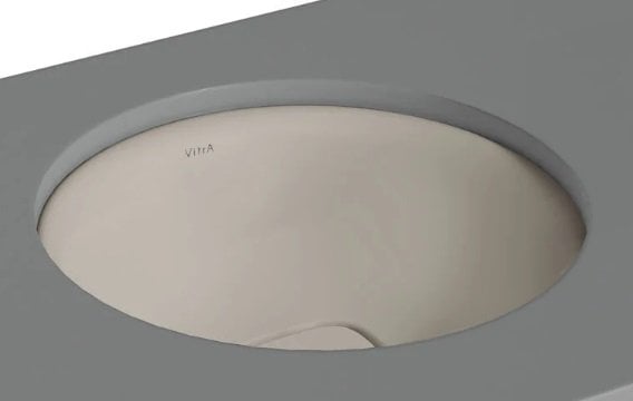 Vitra 7532B020-1083 Metropole Yuvarlak Tezgahaltı Lavabo Mat Bej